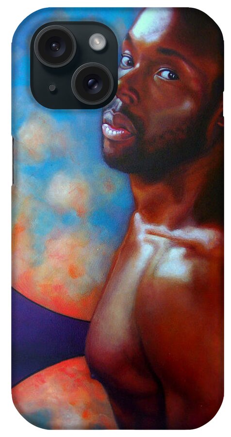 Man iPhone Case featuring the painting Mardi by MarvL Roussan