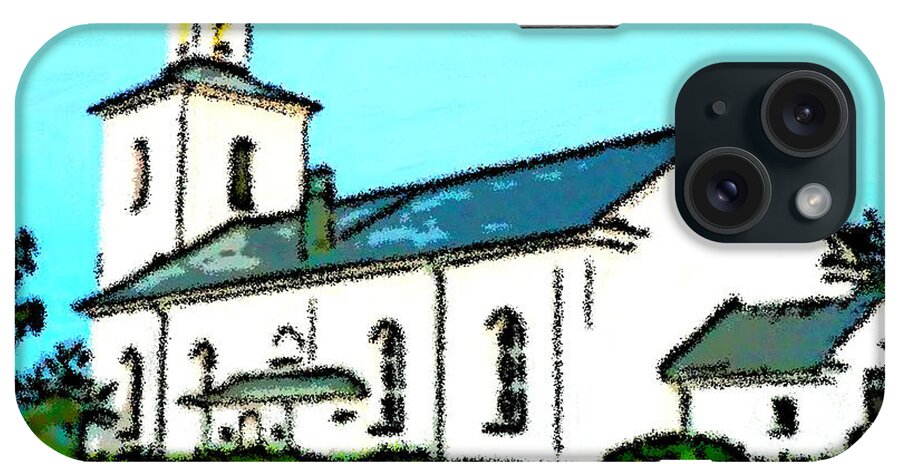 Church iPhone Case featuring the painting Marias Church by Bruce Nutting