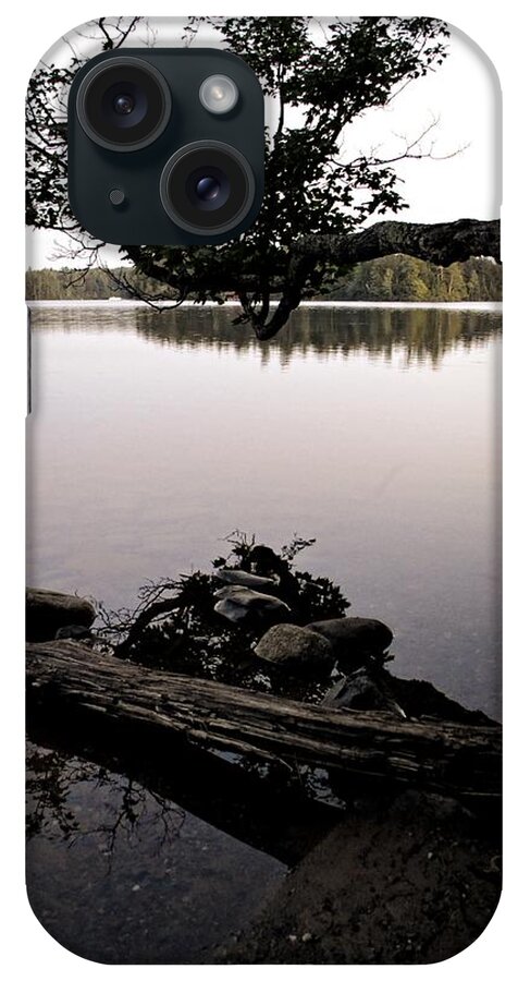 Beach iPhone Case featuring the photograph Marion Lake and the Moon by Michelle Calkins