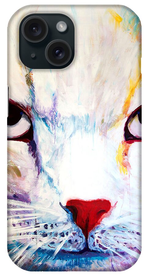 Pet Portrait iPhone Case featuring the painting Marlowe by Steve Gamba