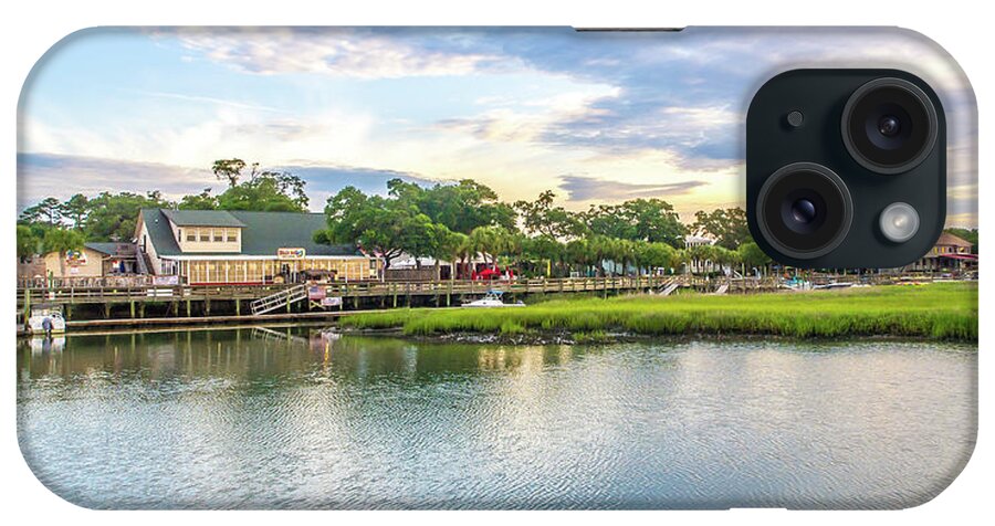 Dead Dog Saloon iPhone Case featuring the photograph Marsh Walk Sunrise by Mike Covington