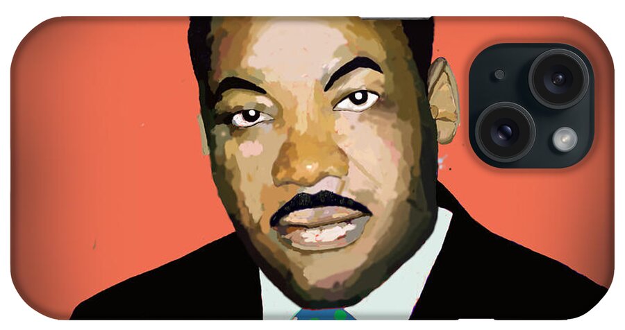 Martin Luther King Jr. iPhone Case featuring the digital art Martin Luther King Jr. by David Jackson
