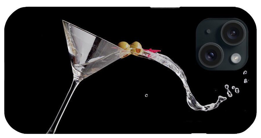 Drink iPhone Case featuring the photograph Martini Spill by Alexey Stiop
