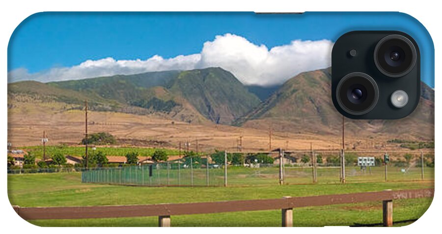 Hawaii iPhone Case featuring the photograph Maui Hawaii Mountains near Kaanapali  by Lars Lentz