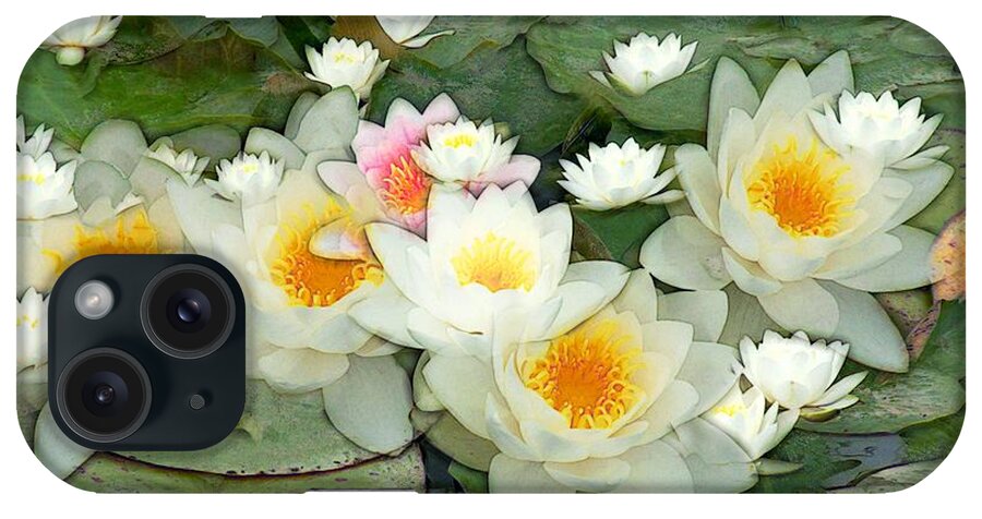 Water Lilies iPhone Case featuring the painting May Pond by RC DeWinter