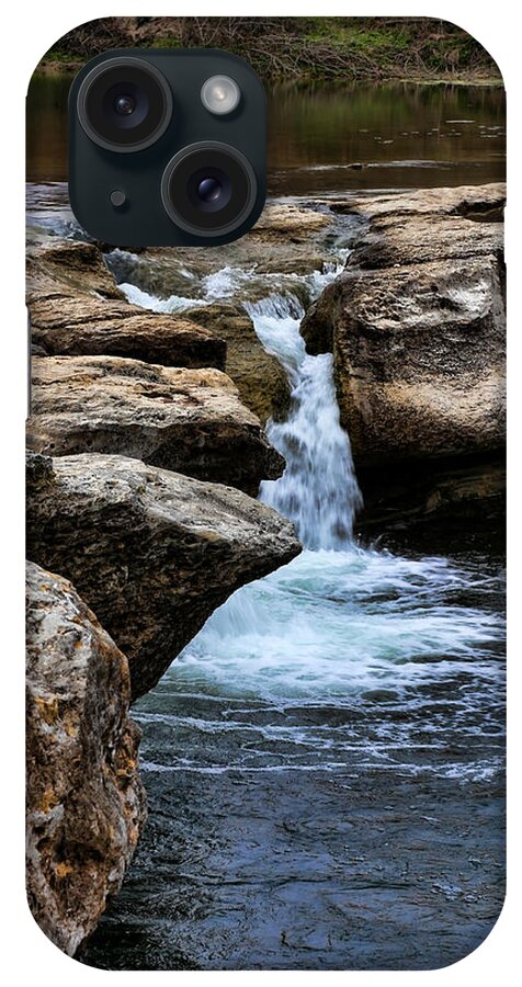 Mckinney Falls State Park iPhone Case featuring the photograph McKinney Falls State Park-Upper Falls 2 by Judy Vincent