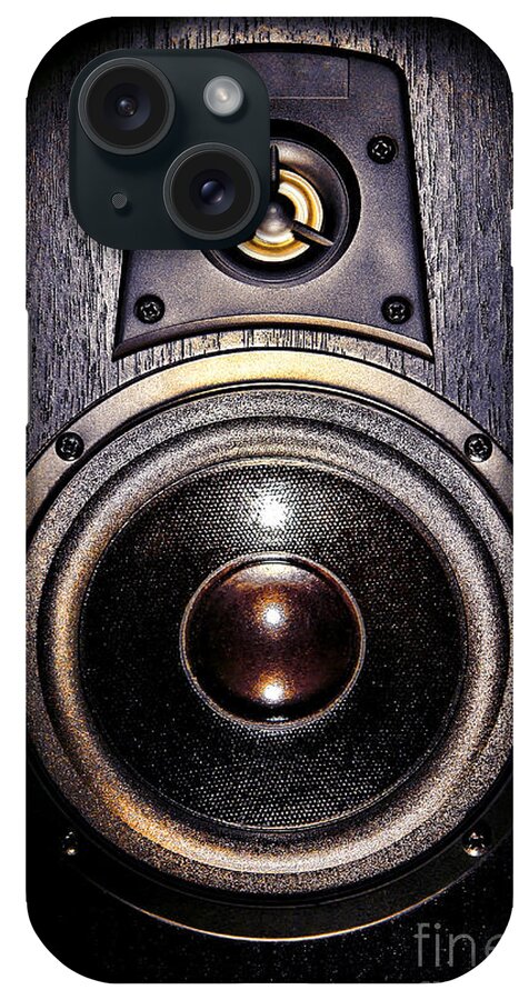 Speaker iPhone Case featuring the photograph Mean Speaker by Olivier Le Queinec