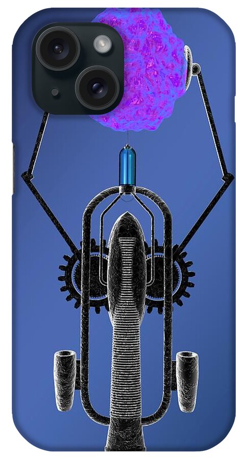 Machine iPhone Case featuring the photograph Medical Nanorobot by Paul Wootton/science Photo Library