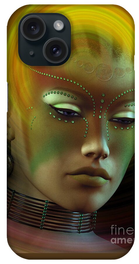 Woman iPhone Case featuring the digital art Medicine Woman B by Shadowlea Is