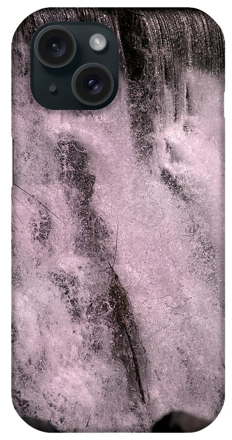 Blue iPhone Case featuring the photograph Meditative Otter Lake Waterfall by Betsy Knapp