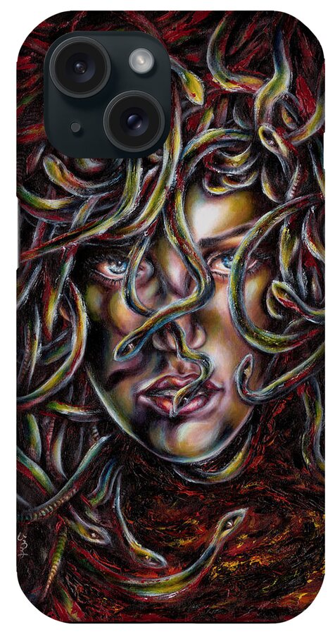 Medusa iPhone Case featuring the painting Medusa No. three by Hiroko Sakai