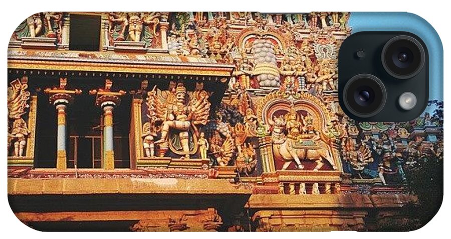Spiritual iPhone Case featuring the photograph Meenakshi Temple by Raimond Klavins