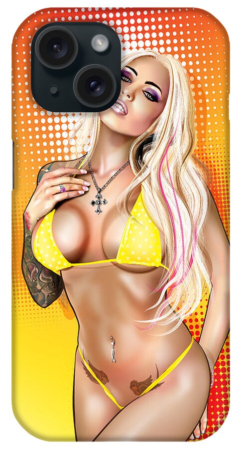 Megan iPhone Case featuring the digital art Megan Daniels By Brian Gibbs by Brian Gibbs