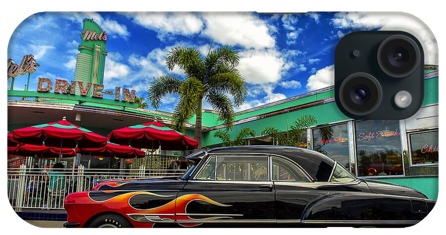 Universal Studios iPhone Case featuring the photograph Mel's Drive In by Bill and Linda Tiepelman