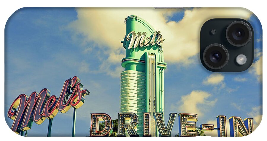 Mels Drive In iPhone Case featuring the photograph Mel's by Laurie Perry