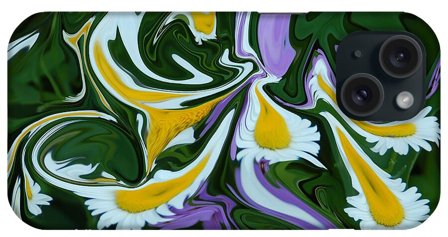 Abstract iPhone Case featuring the photograph Melting Daisies by Aimee L Maher ALM GALLERY