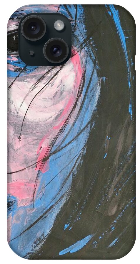  Acrylics Painting On Canvas iPhone Case featuring the painting Memories - Portrait of a Woman by Carmen Tyrrell