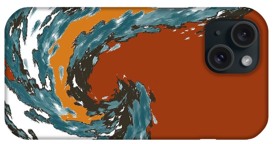 Abstract iPhone Case featuring the digital art Mental Momentum by Laureen Murtha Menzl
