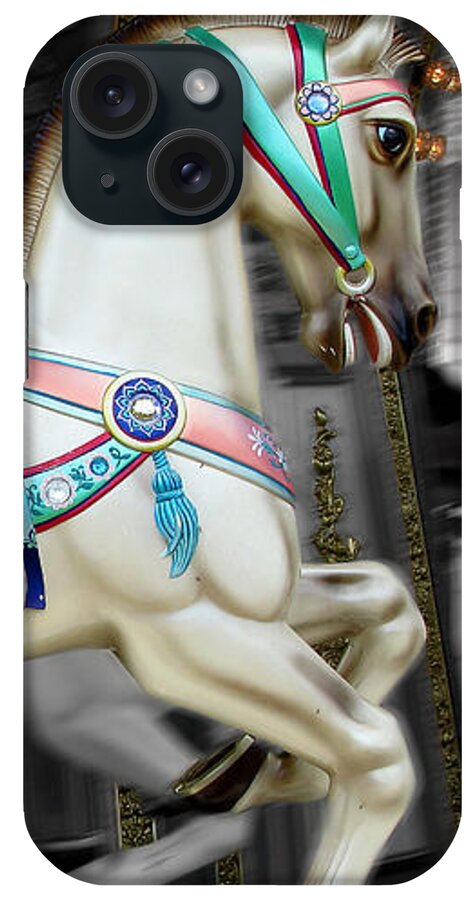 Carousel iPhone Case featuring the photograph Merry Go Round by Colleen Kammerer