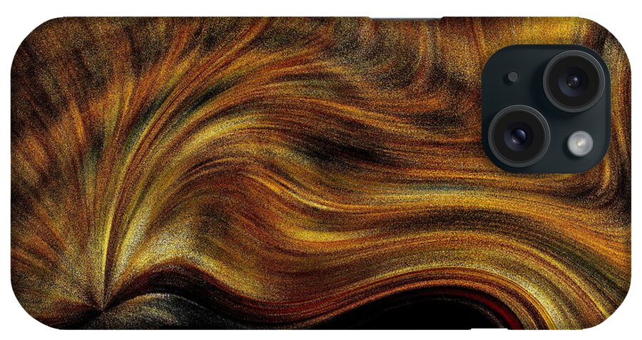 Precious Metals iPhone Case featuring the photograph Metal Swirl One of Two by Jacqueline M Lewis