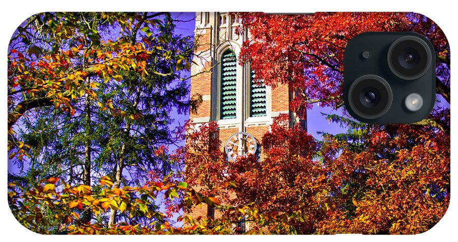 Michigan State University iPhone Case featuring the photograph Michigan State University Beaumont Tower by John McGraw