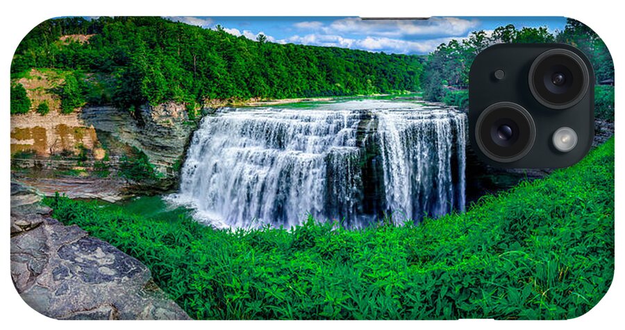 Middle Falls iPhone Case featuring the photograph Middle Falls Overlook by Rick Bartrand