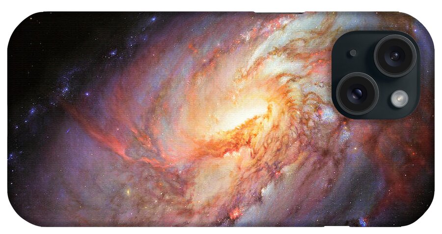 M106 iPhone Case featuring the painting Mighty M106 by Lucy West