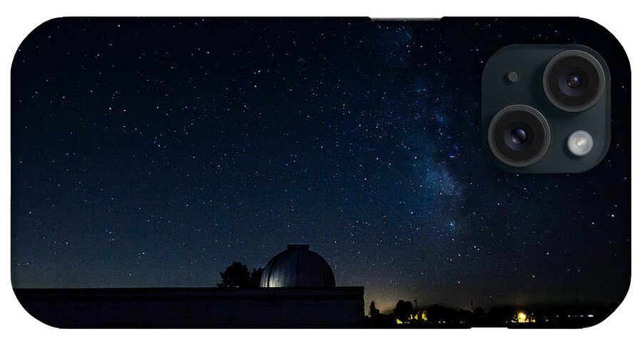 Jay Stockhaus iPhone Case featuring the photograph Milky Way and Observatory by Jay Stockhaus