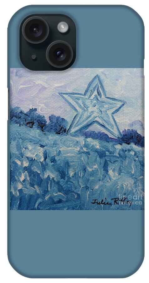 Mill Mountain Star iPhone Case featuring the painting Mill Mountain Star by Julie Brugh Riffey