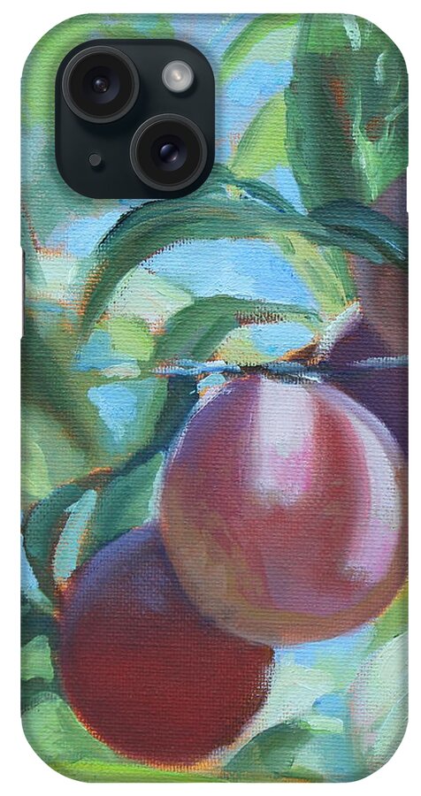 Plums iPhone Case featuring the painting Mimi's Plums by Susan Bradbury