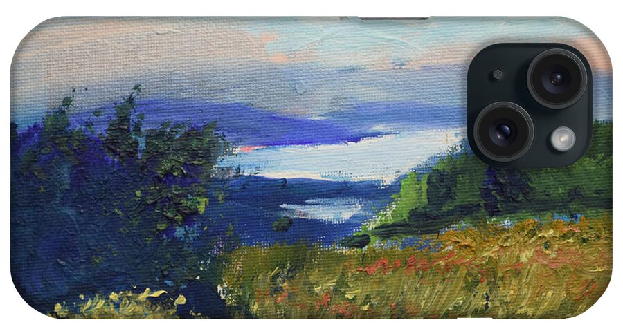 Miniature Painting iPhone Case featuring the painting Miniature From Kavran by Raija Merila