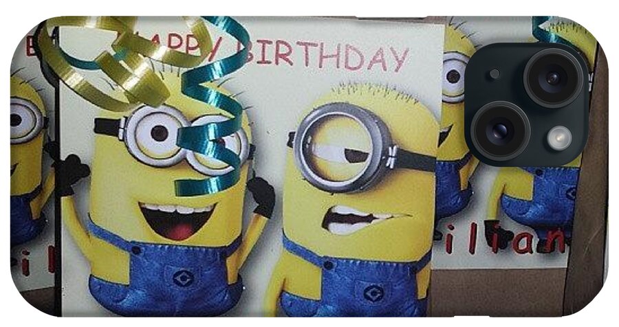  iPhone Case featuring the photograph Minion Party:))! by Rosa Ibarra