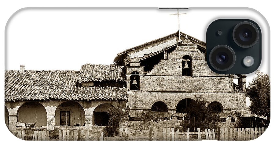 Mission iPhone Case featuring the photograph Mission San Antonio de Padua california Circa 1885 by Monterey County Historical Society