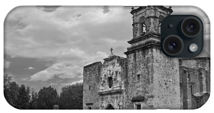 Mission San Jose Bw iPhone Case featuring the photograph Mission San Jose BW by Jemmy Archer