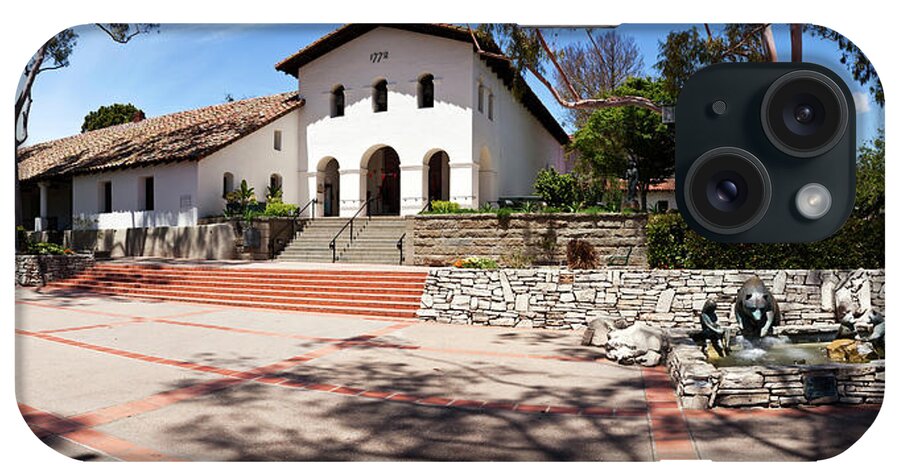 Photography iPhone Case featuring the photograph Mission Santa Barbara Church by Panoramic Images