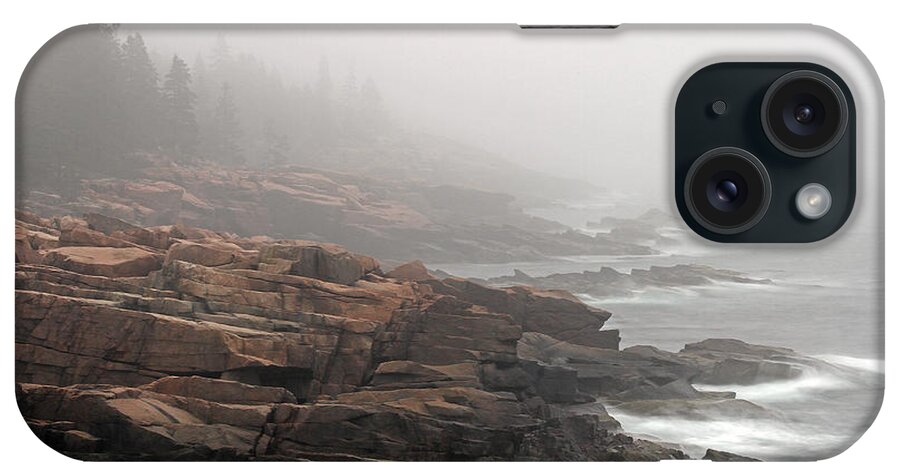 Acadia National Park iPhone Case featuring the photograph Misty Acadia National Park Seacoast by Juergen Roth