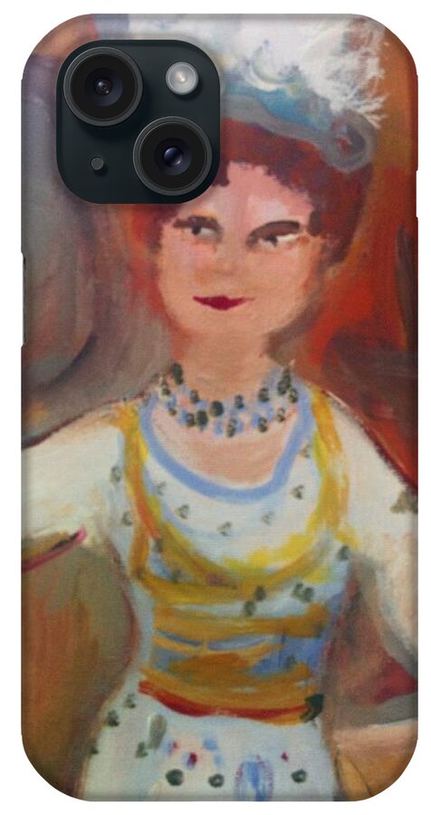 Zulma iPhone Case featuring the painting Mme.Zulma by Judith Desrosiers