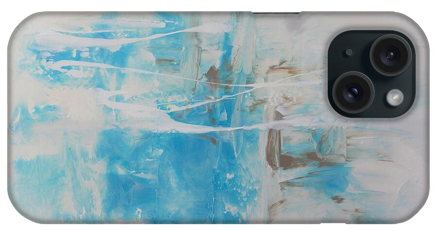 White iPhone Case featuring the painting Moisture by Preethi Mathialagan
