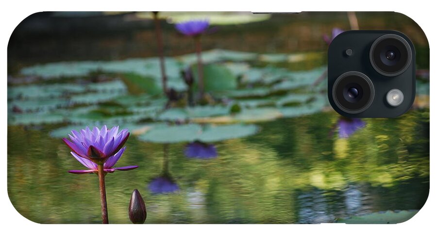 Nymphaea iPhone Case featuring the photograph Monet's Waterlily Pond Number Two by Heather Kirk