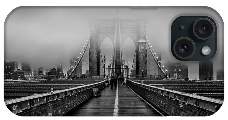 Brooklyn Bridge iPhone Case featuring the photograph November Rain by Az Jackson