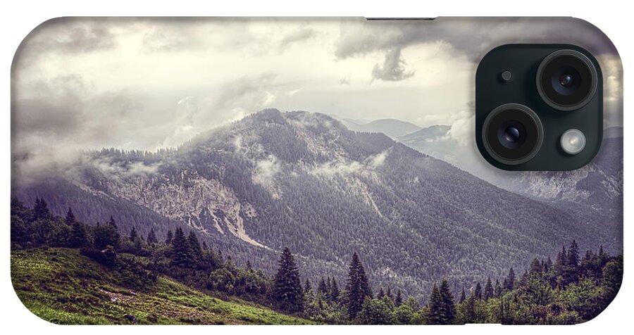 Alps iPhone Case featuring the photograph Moody Mountains by Ryan Wyckoff