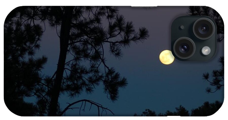 Dakota iPhone Case featuring the photograph Moon Rise in Twilight by Greni Graph