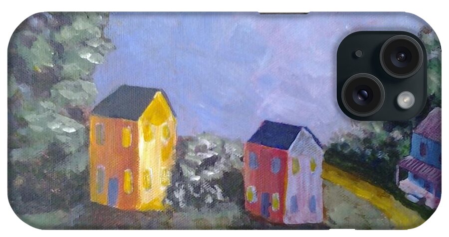 Landscape iPhone Case featuring the painting Moon Shadows by Susan Williams