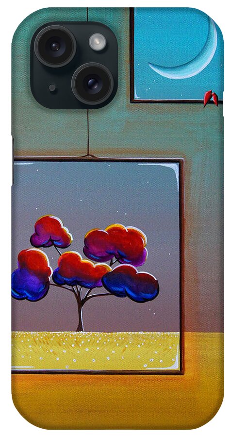 Tree iPhone Case featuring the painting Moonlight by Cindy Thornton