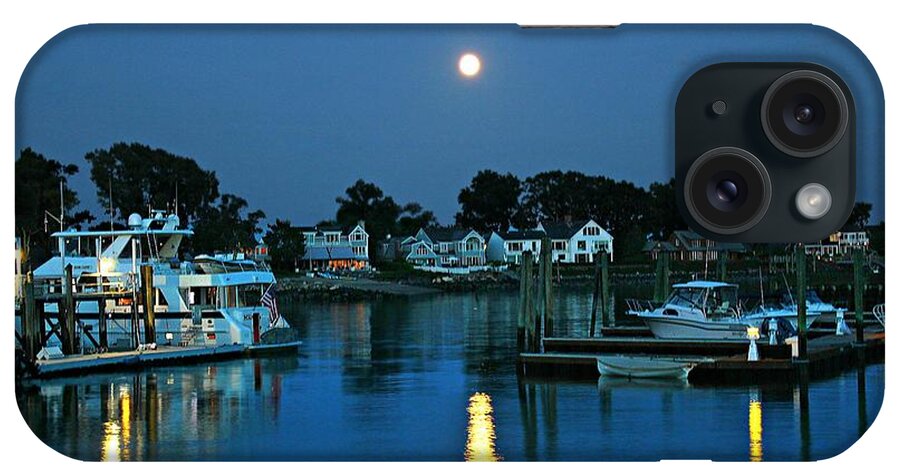 Moon iPhone Case featuring the photograph Moonlit Waters - Super Moon 2014 by Judy Palkimas