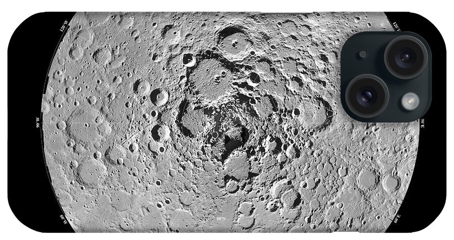 Moon iPhone Case featuring the photograph Moon's North Pole by Nasa/science Photo Library