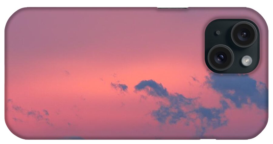Pink iPhone Case featuring the photograph Moonset by Anita Adams