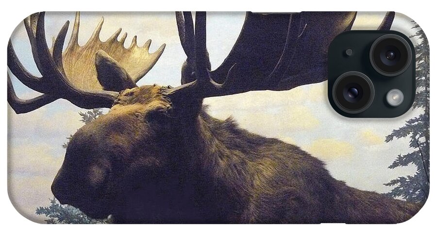 Nature iPhone Case featuring the photograph Moose Diorama by Mary Ann Leitch