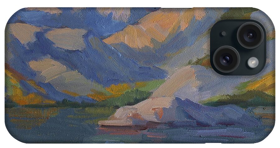Morning iPhone Case featuring the painting Morning at Lake Sabrina by Diane McClary
