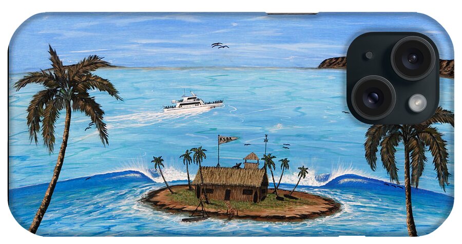 Radiostation Prints iPhone Case featuring the painting Morning Breeze Cruise by Paul Carter
